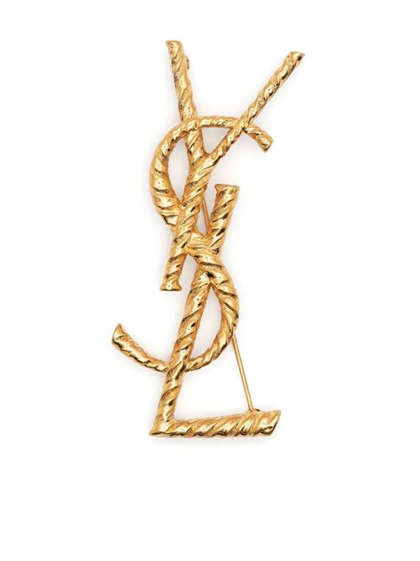 yves saint laurent brooch pin|farfetch Saint Laurent brooch.